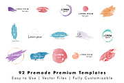 Watercolor Logo Creator Pack, a Branding & Logo Template by Design Unique (Thumbnail 13 of 15)