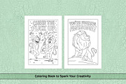 Funny Animal Swear Coloring Page, an Animal Illustration by DesignDevisers (Thumbnail 2 of 5)