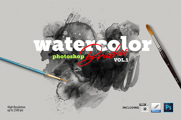 Watercolor Brushes VOL.1 preview 8