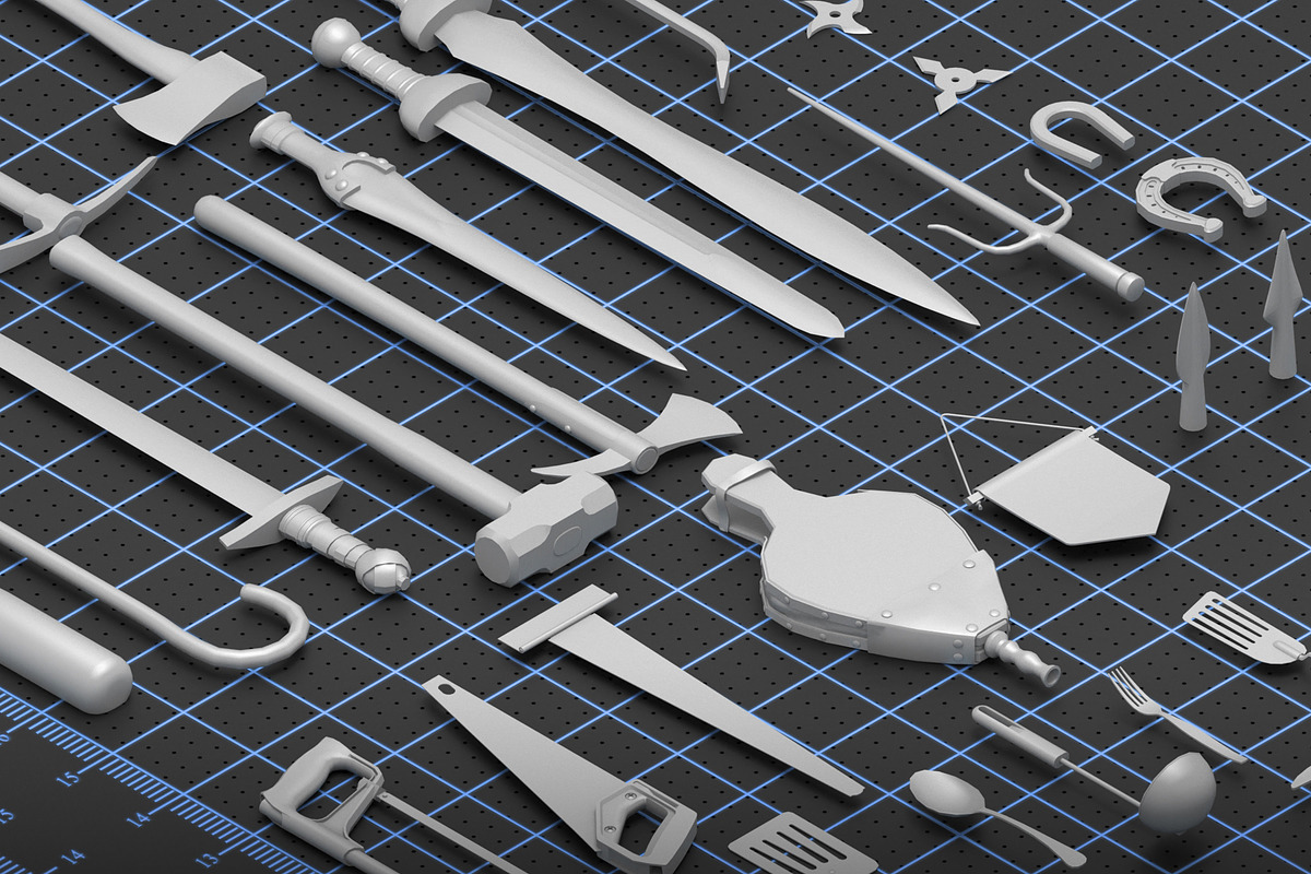 Mega pack items kitbash, an Object 3D Model by MohamedHussien1 (Photo 7 of 8)