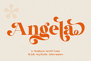Angela, a Serif Font by Sealoung (Thumbnail 1 of 16)