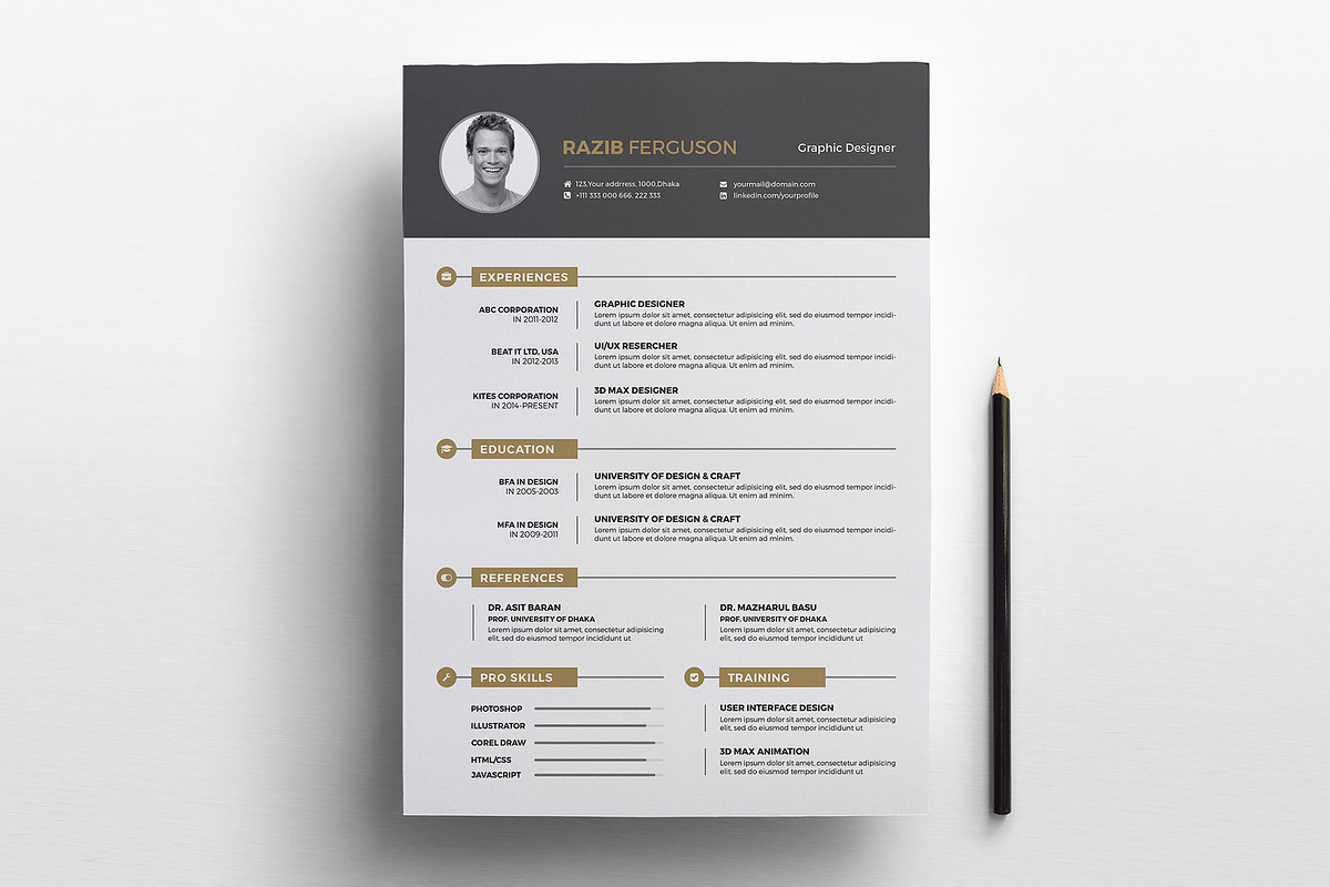 Resume CV, a Resume Template by Rongmistiry (Photo 5 of 6)