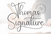Thomas Signature | Script Font, a Handwritten Font by Scratchones (Thumbnail 1 of 9)