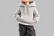 3D Cartoon Boy Curly Hair Sunglasses, a Person Photo by Hamza067 (Thumbnail 4 of 4)