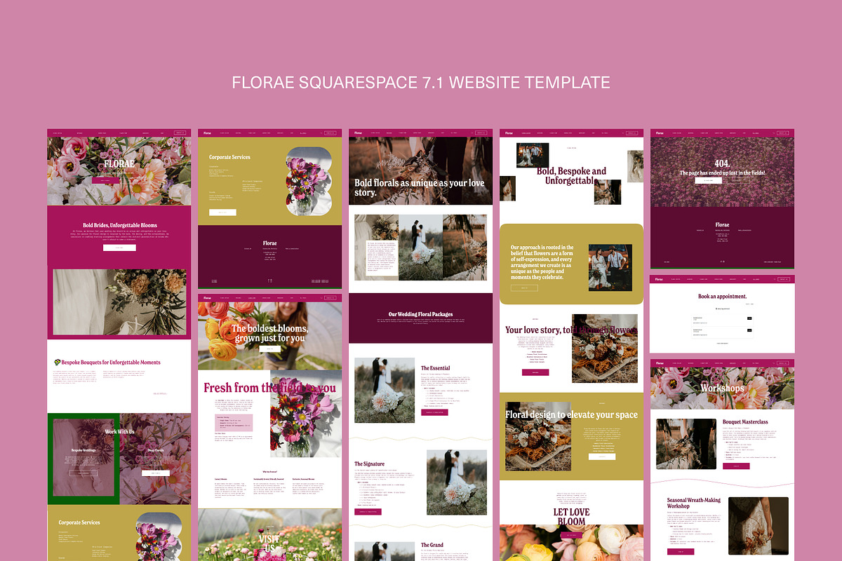 Florae Florist - Squarespace Template preview 5