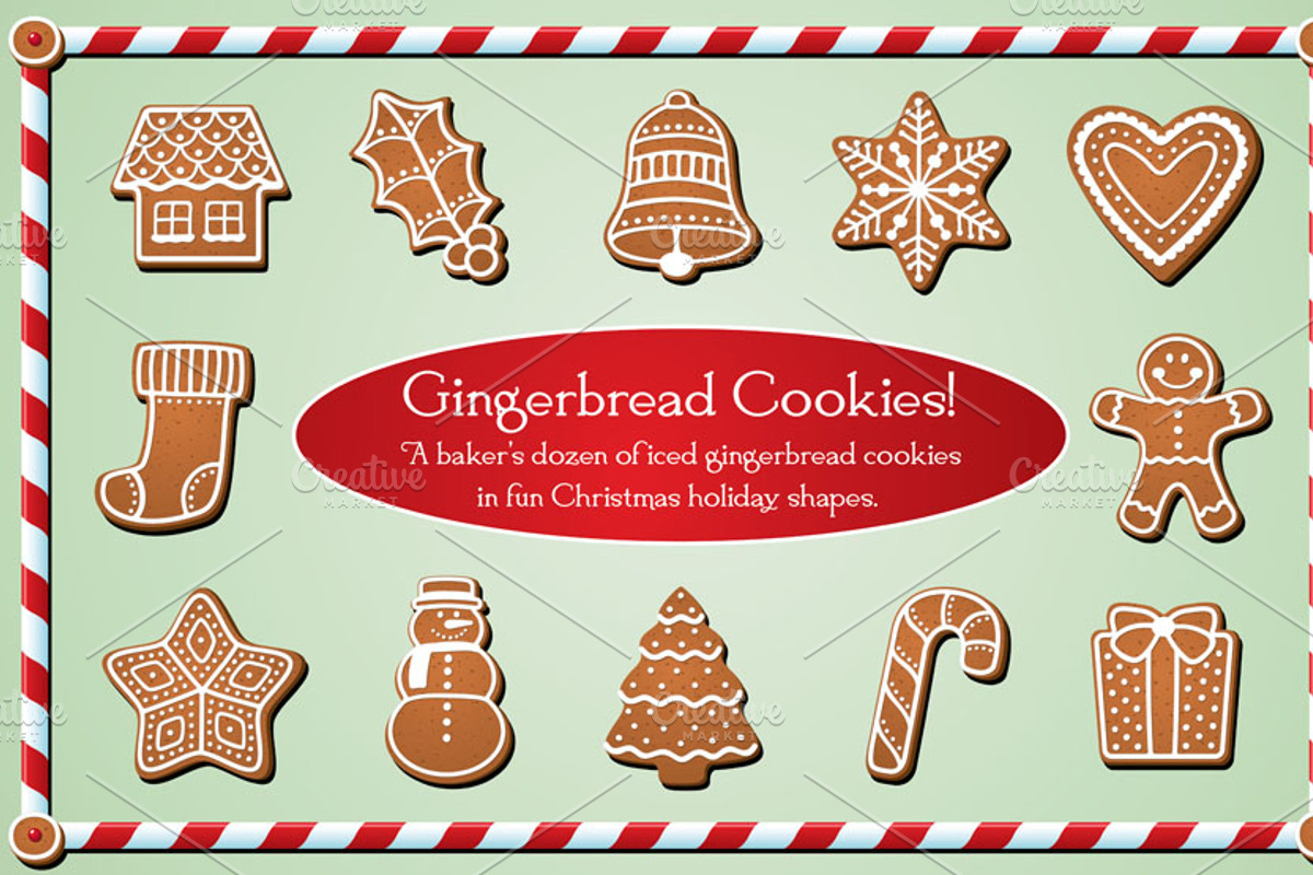 Gingerbread Cookies, an Illustration by Girardspeed Designs (Photo 1 of 2)