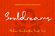 Souldreams - Handwritten Script Font, a Handwritten Font by Vampstudio (Thumbnail 1 of 13)