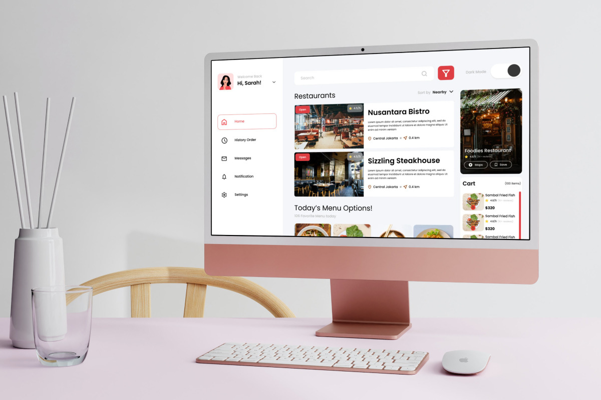 Flavors - Food Menu Dashboard V1, an UI Kit Template by twinstd