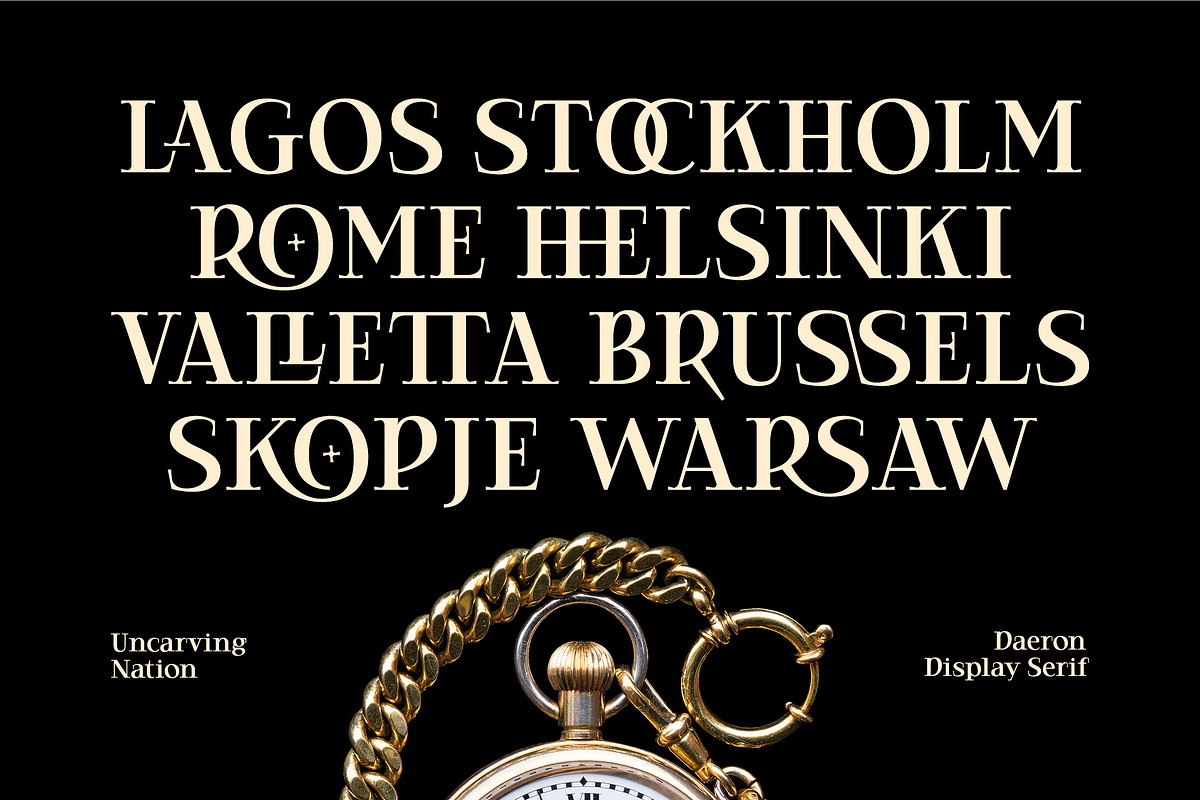 Daeron - Display Serif, a Serif Font by Uncarving (Photo 3 of 10)