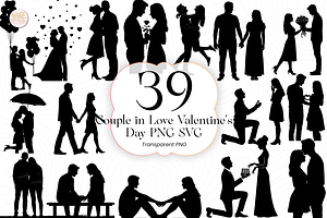 Couple in Love PNG & SVG Clipart, a Person Illustration by KennedyStudio