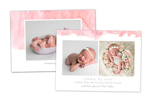 Birth Announcement Template CB111