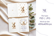 Bifold Card Mockup Folded Invitation, an Advertising Mockup by Mie Mockup Studio (Thumbnail 3 of 7)