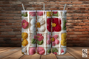 Spring Knitted Flowers Digital Paper, a Pattern Graphic by Creative Store (Thumbnail 4 of 5)
