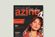 Fashion Magazine Cover Template, a Magazine Template by MightyDesign (Thumbnail 4 of 8)