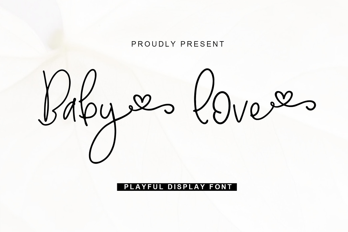 Baby Love Playful Heart font