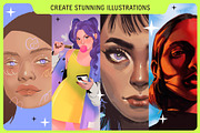 Studio brushes for procreate, a Brush Add-On by Good Kid Studio (Thumbnail 2 of 6)