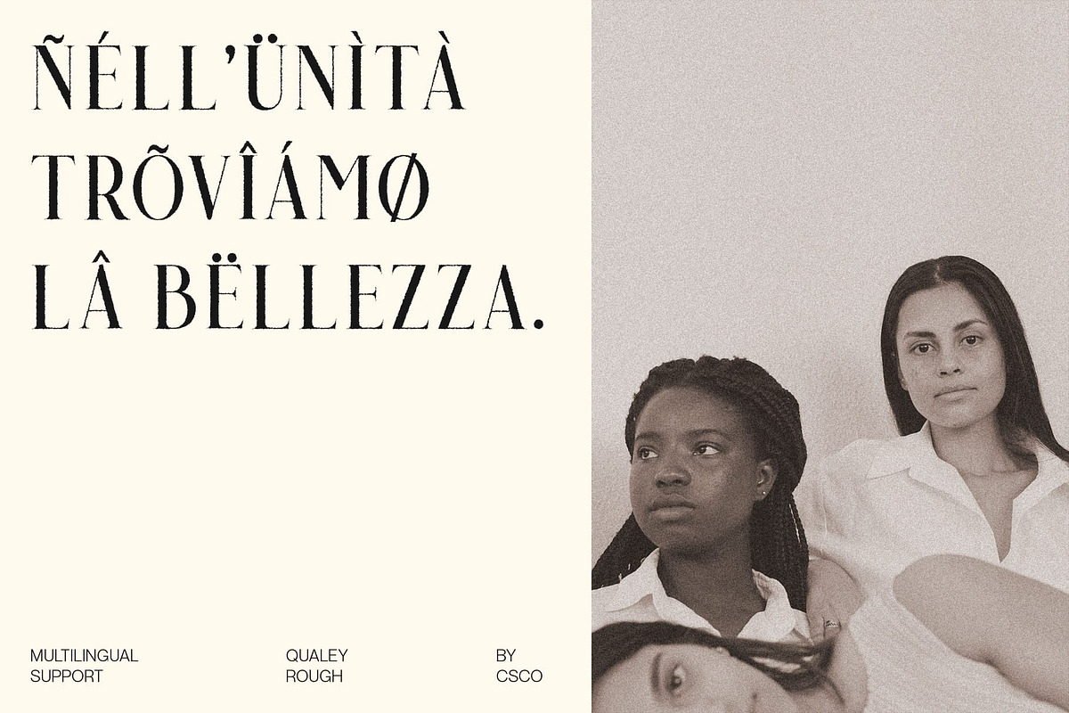 Qualey Rough, a Serif Font by Craft Supply Co. (Photo 6 of 8)