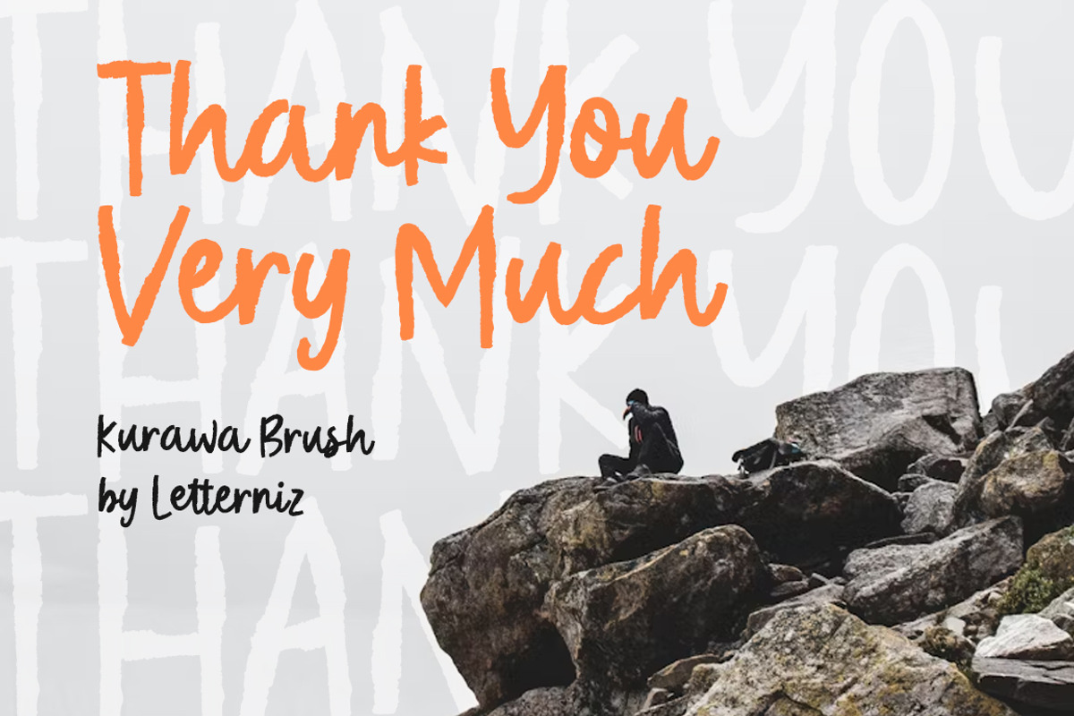 Kurawa Brush Handwritten Font, a Handwritten Font by nizarbagasm (Photo 8 of 8)