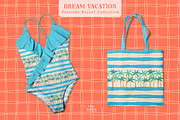 Dream Vacation Vector Collection, a Seasonal Illustration by Olya Haifisch (Thumbnail 4 of 12)