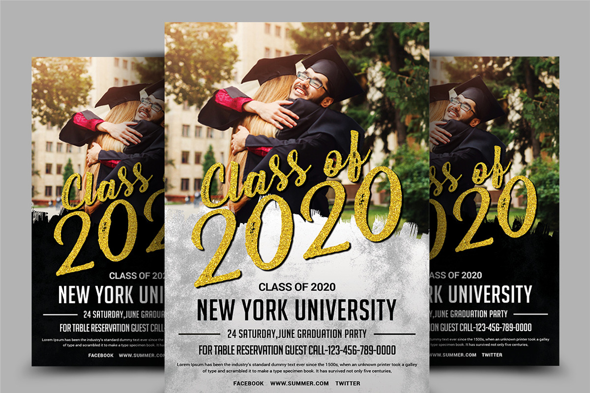 Graduation Invitation Bundle, an Invitation Template by AfzaalGraphics (Photo 12 of 19)