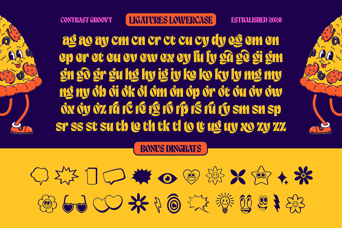 Contrast Groovy Typeface, a Serif Font by alit design (Photo 16 of 20)