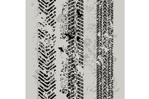 Background With Tire Trace