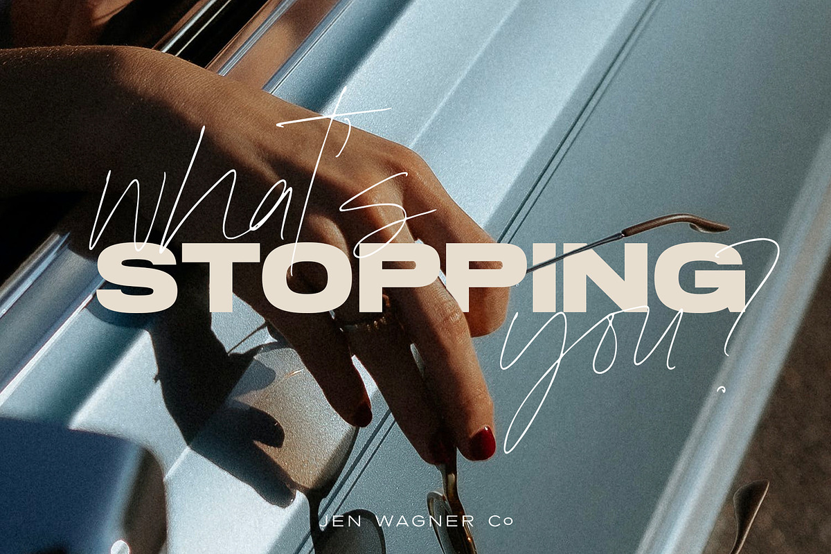 Runaways | A Powerful, Bold Sans, a Sans Serif Font by Jen Wagner Co (Photo 7 of 12)