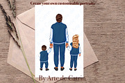 Family Look Clipart, People Clipart, a Person Illustration by ArtedeCatrin (Thumbnail 10 of 11)