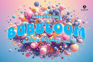 Bubbloom - Cute Bubble Font