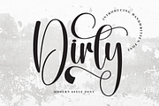 Dirty | Script Font, a Handwritten Font by Scratchones (Thumbnail 1 of 9)