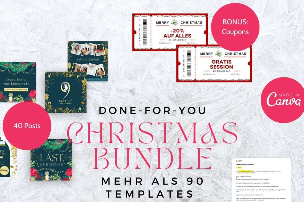 Christmas Marketing Bundle, a Templates & Theme by OnlineMarketingTemplates