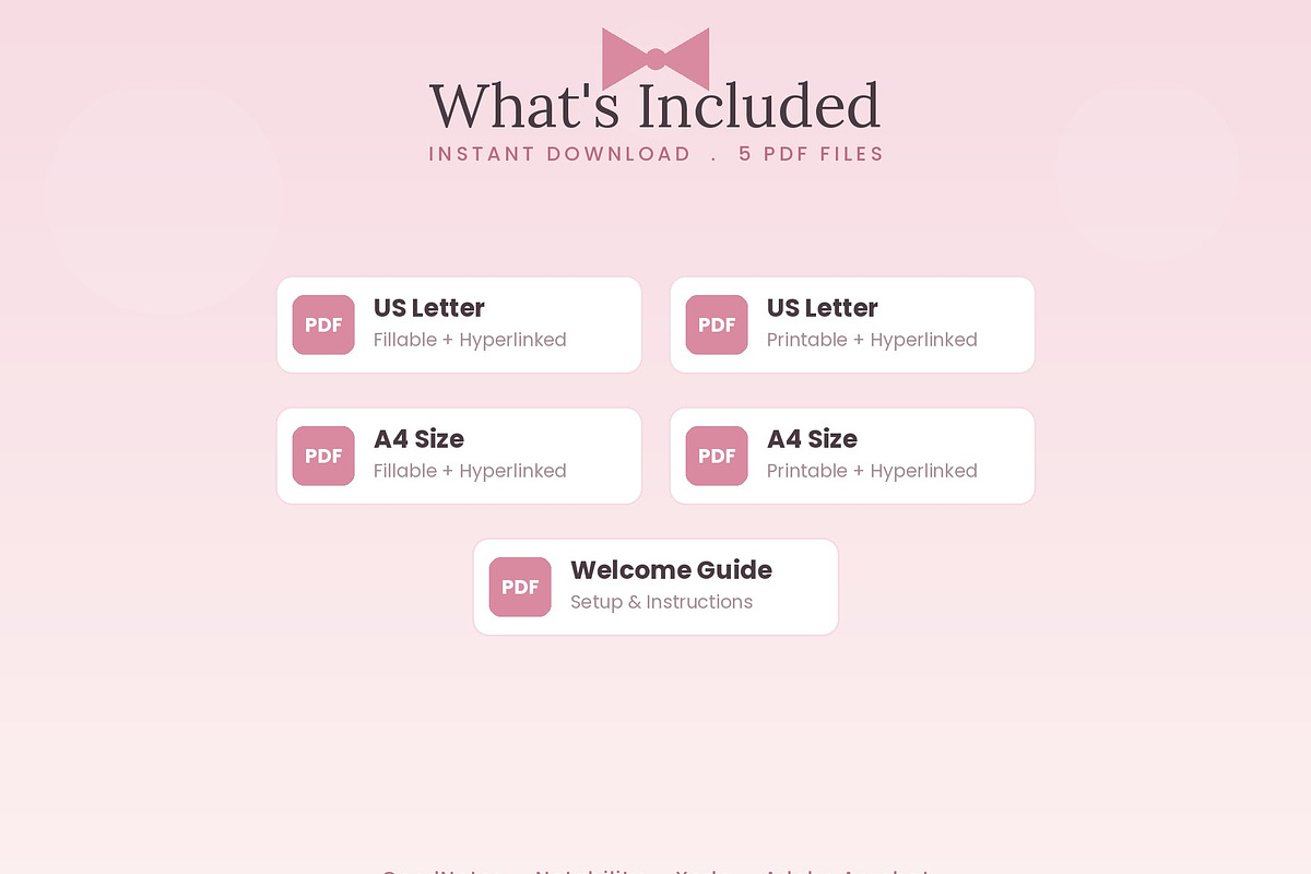 Pink Daily Planner | Hyperlinked, a Poster Template by HeavensStar (Photo 9 of 12)