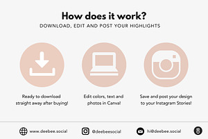 Gold Instagram Highlights Canva