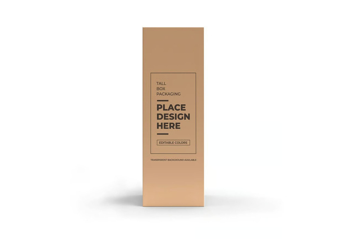 Tall Box Packaging Mockup Template, a Packaging Mockup by DesignRushMarket (Photo 11 of 11)