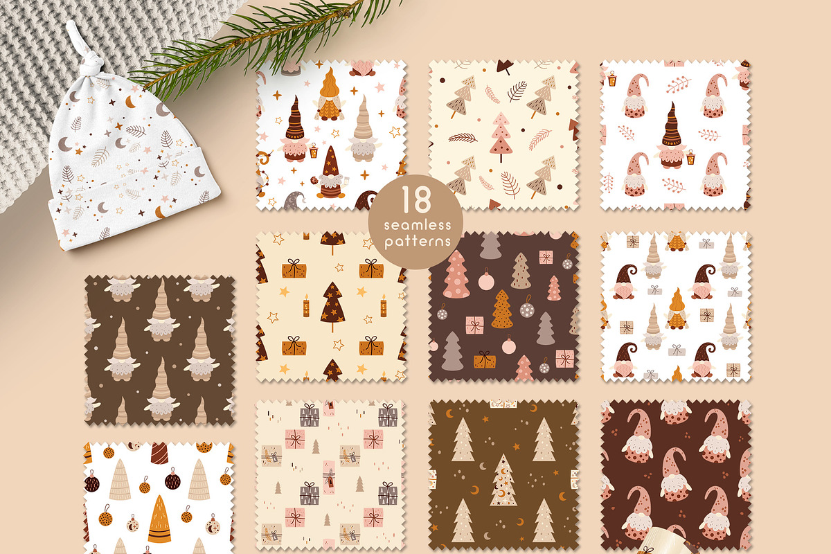 Boho Christmas collection, a Seasonal Illustration by JulzaArt (Photo 5 of 8)