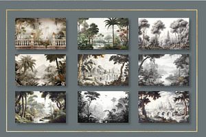 Tropical Forest Mural Series