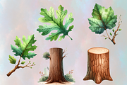 Watercolor Woodland animals nursery, an Object Graphic by Agnesagraphic (ID 95) (Thumbnail 4 of 6)