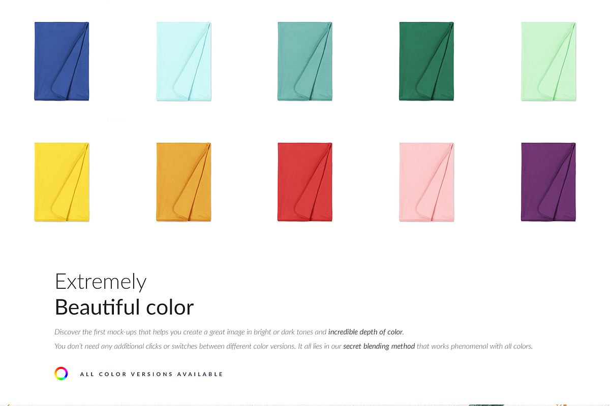 Baby Blanket Mock-ups Set, a Print Template by Mocca Mockups Store (Photo 3 of 4)