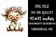 Happy Easter Animals Clipart, an Illustration by Designking (Thumbnail 4 of 5)