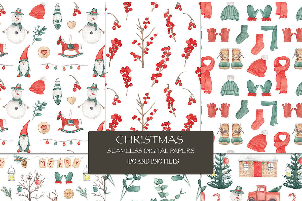 Christmas clipart and patterns, an Animal Illustration by Visual Animal (Photo 6 of 8)