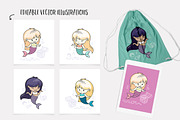 Mermaid Babies Illustrations, an Illustration by Teneresa (Thumbnail 2 of 3)