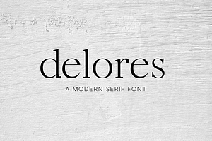 Delores - A Modern Serif Font