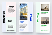 BAUHAU Theme | 15 Canva IG Stories, a Social Media Template by OEN Design (Thumbnail 2 of 6)