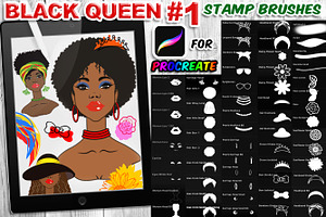 Black Queen Procreate Brush Set 1