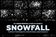 50+ Bokeh Snowfall Overlays, a Texture Graphic by UnicDesign (Thumbnail 1 of 3)