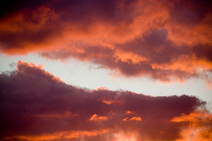 Intense Sunset Clouds, a Nature Photo by THP Creative