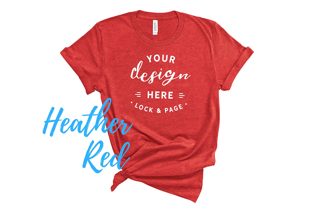 Bella Canvas TShirt Mockups On White, a Shirt Mockup by lock and page (Photo 80 of 92)