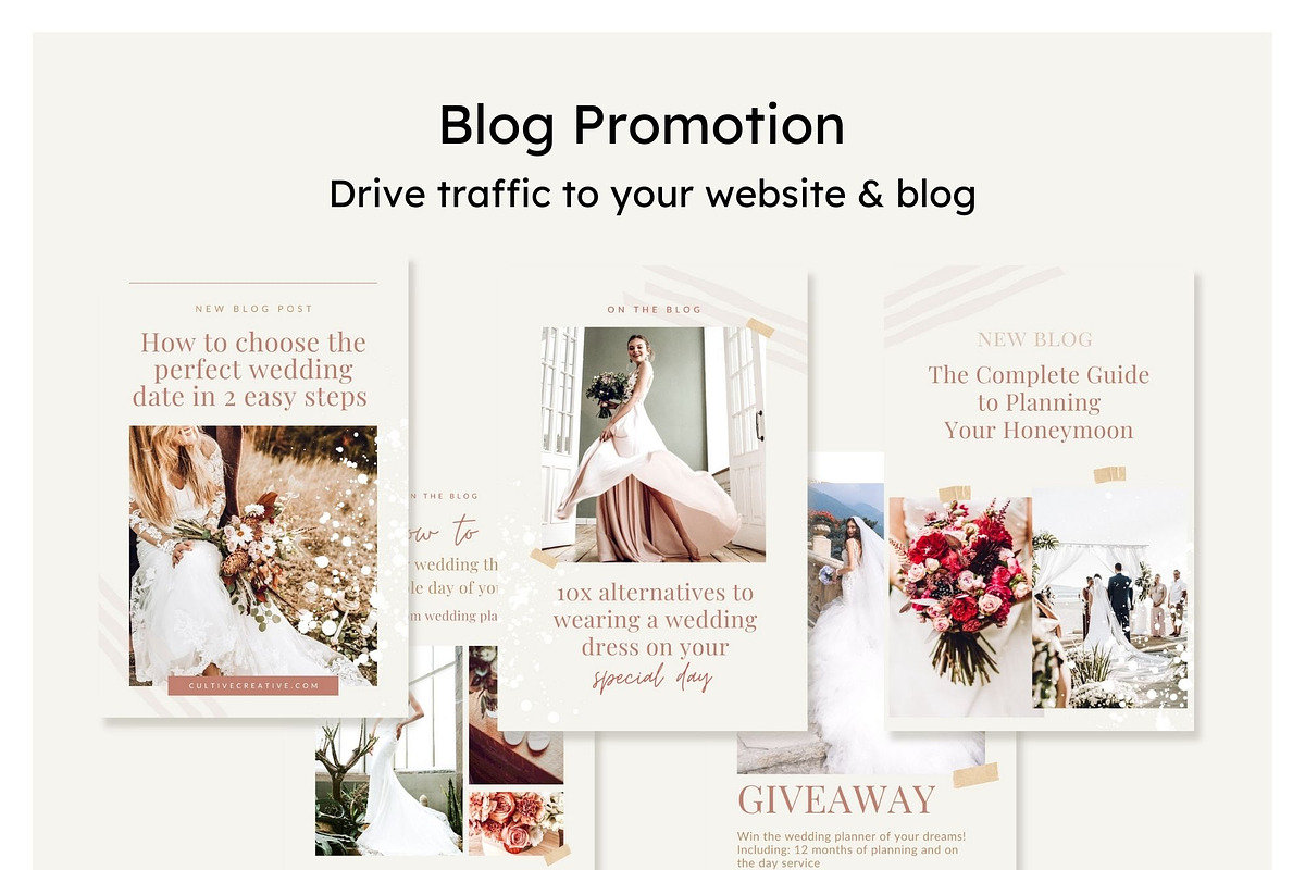Wedding Pinterest Canva Templates, a Social Media Template by Cultive Creative (Photo 10 of 13)