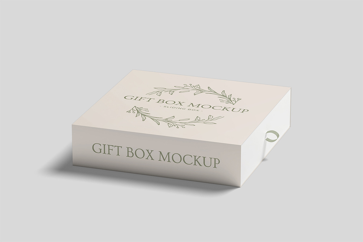 Sliding Gift Box Mockup, a Packaging Mockup by Compositing Studio (Photo 7 of 21)