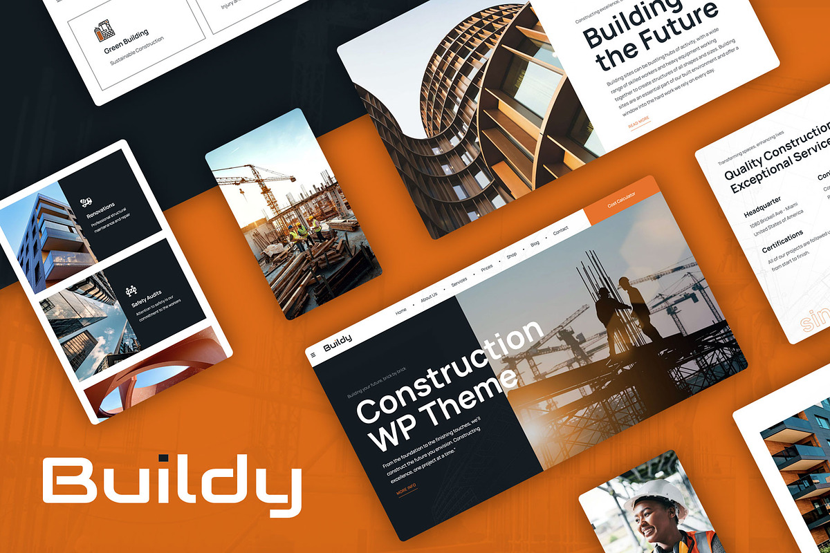 Construction WordPress Theme, a WordPress Template by Nicdark Themes